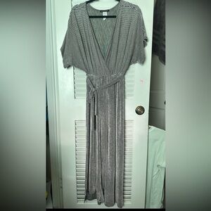 Striped Black and White Jumpsuit